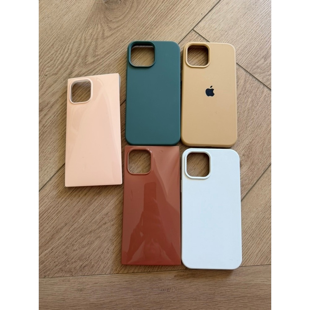 Apple iPhone 13 Pro Max Case Bundle 5pc Tan Green White Peach Brown